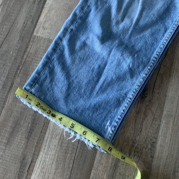 Paige Noella Straight Leg High Waist Jeans Distressed Wash Size 29 - Picture 6 of 9